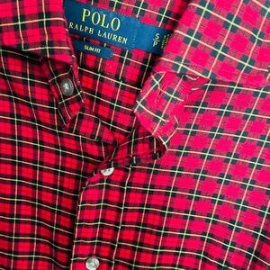 Ralph Lauren Red Slim Fit Small shirt